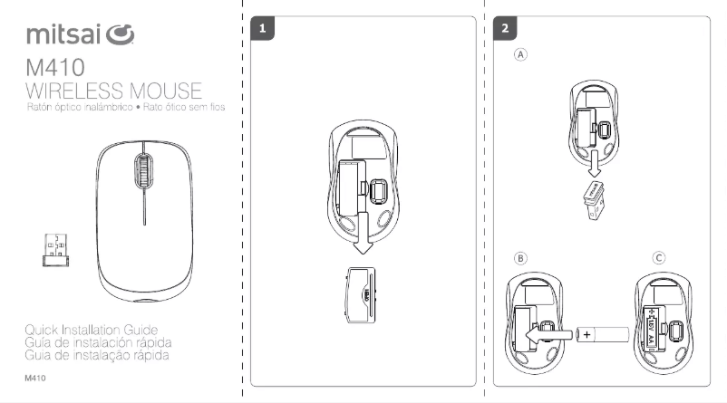 Page 1 de la notice Manuel utilisateur Mitsai M410