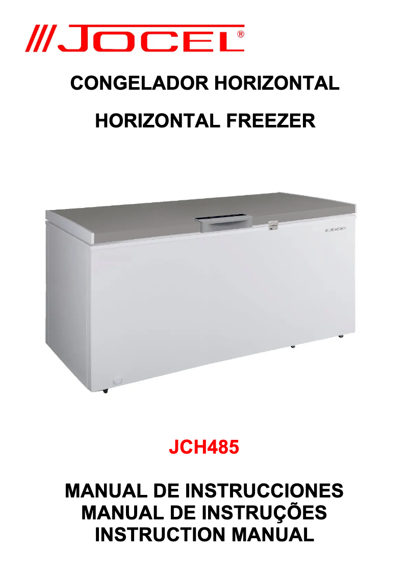 Page 1 de la notice Manuel utilisateur Jocel JCH485