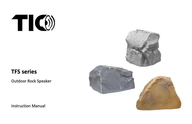 Image de la première page du manuel de l'appareil Rock TFS12