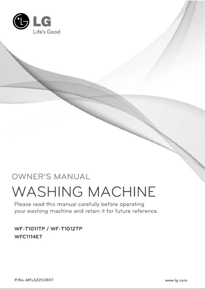 Page 1 de la notice Manuel utilisateur LG WFC1114ET