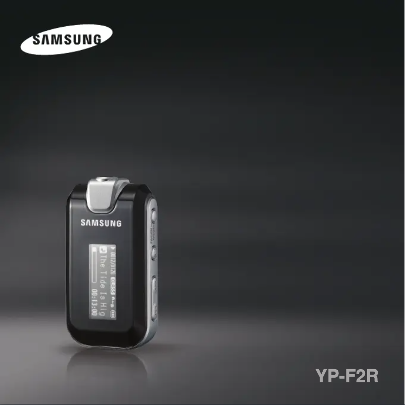 Page 1 de la notice Manuel utilisateur Samsung YP-F2ZW