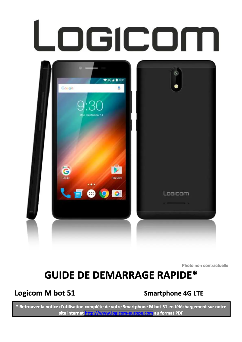 Page 1 de la notice Manuel utilisateur Logicom M BOT 51