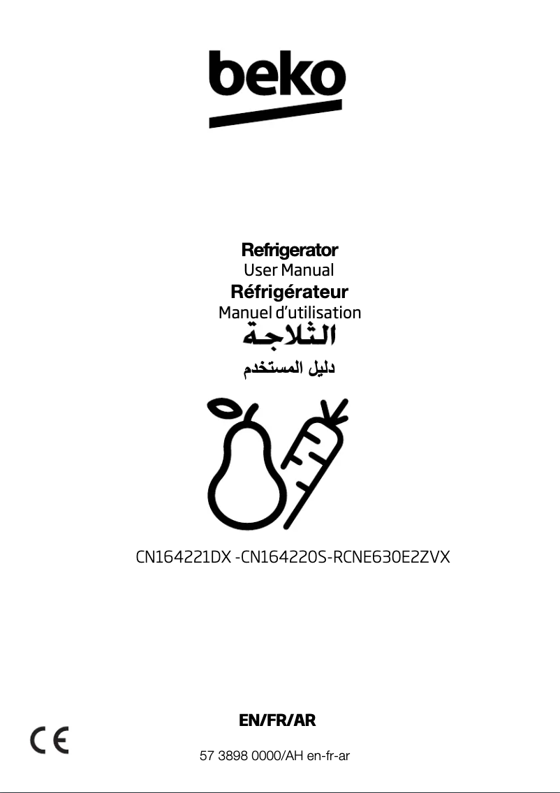 Page n°1 - Manuel utilisateur Beko RCNE630E2ZVX