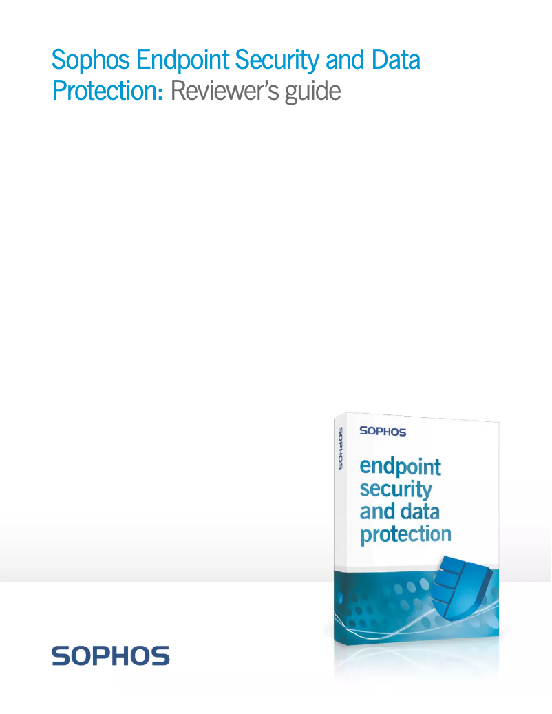 Image de la première page du manuel de l'appareil Endpoint Security & Data Protection