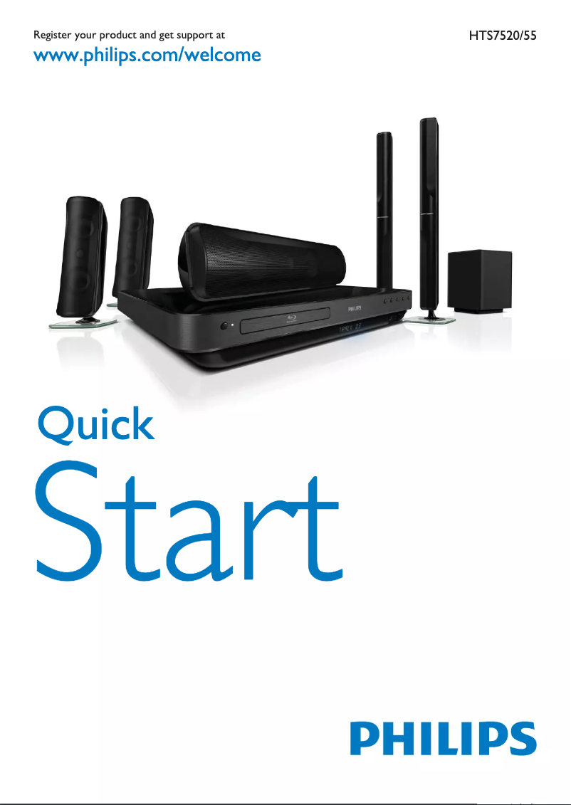 Image de la première page du manuel de l'appareil HTS7520