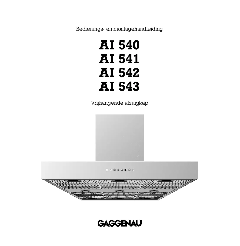 Página 1 del manual Manual de usuario Gaggenau AI542122