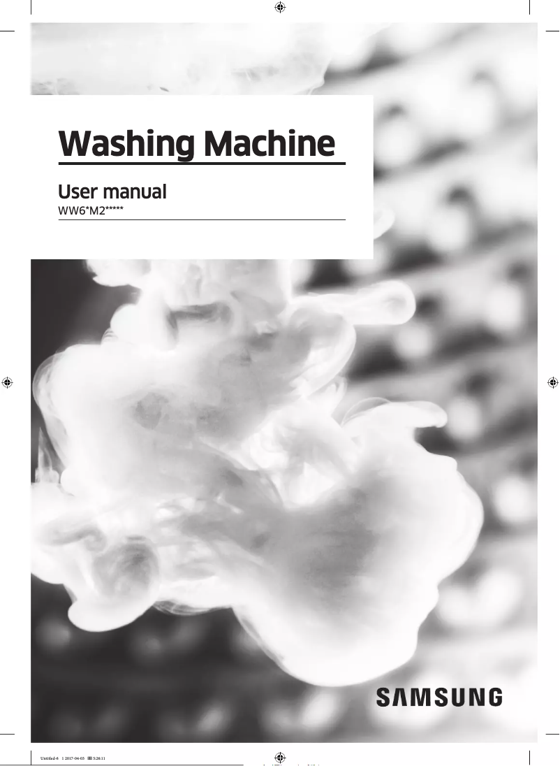 Página 1 del manual Manual de usuario Samsung WW60M226K0S