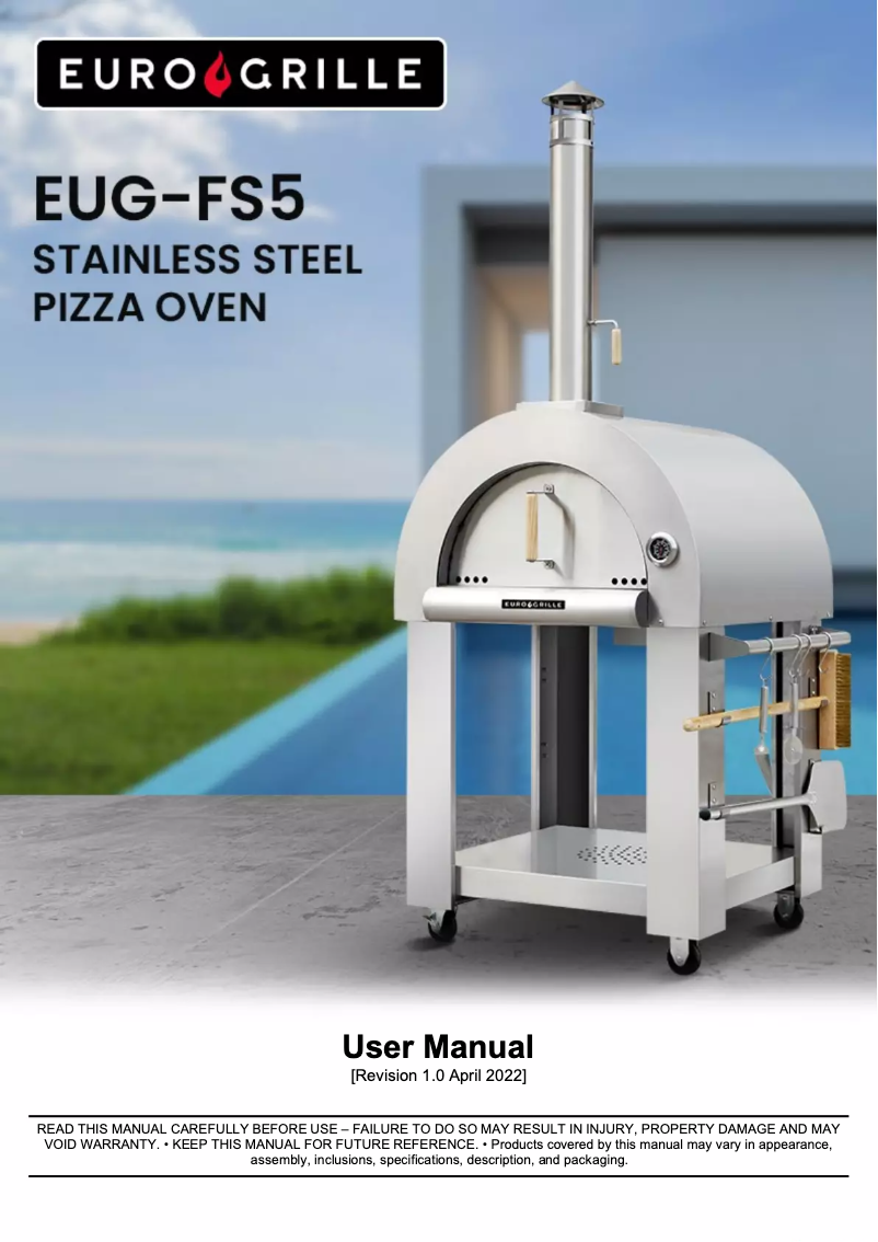 Page n°1 - Manuel utilisateur EuroGrille EUG-FS5