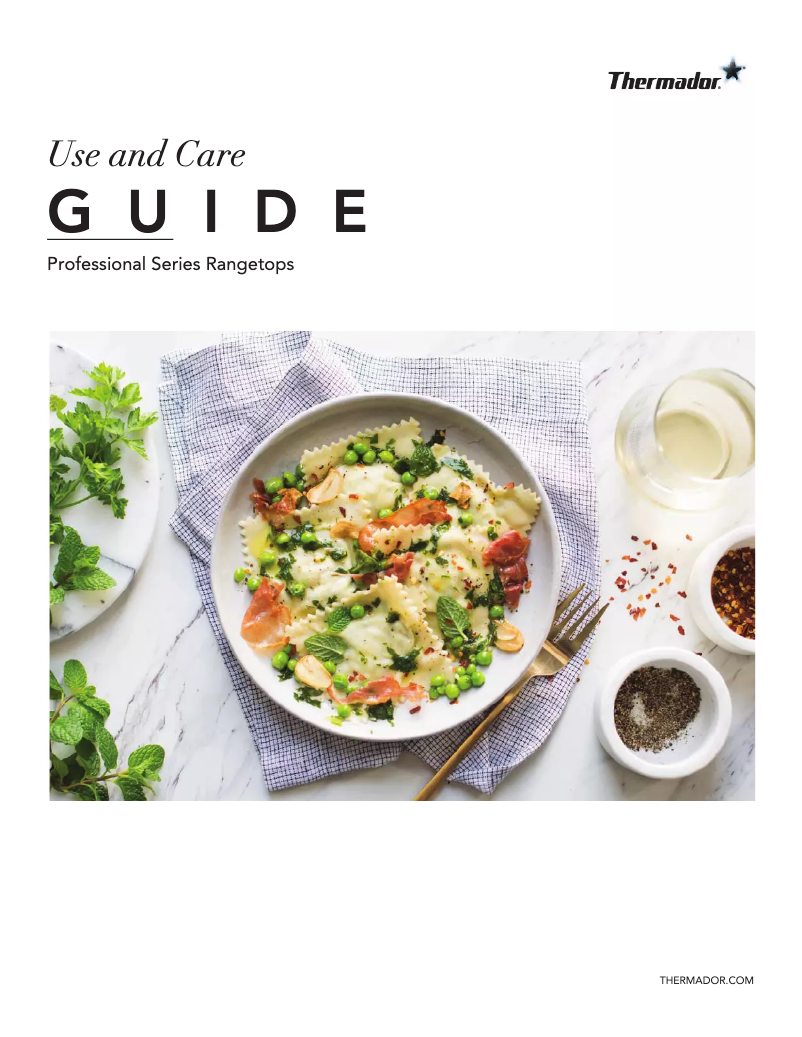 Page 1 de la notice Manuel utilisateur Thermador PCG364WD