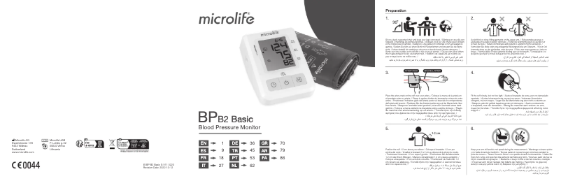 Page n°1 - Manuel utilisateur Microlife BP B2 Basic