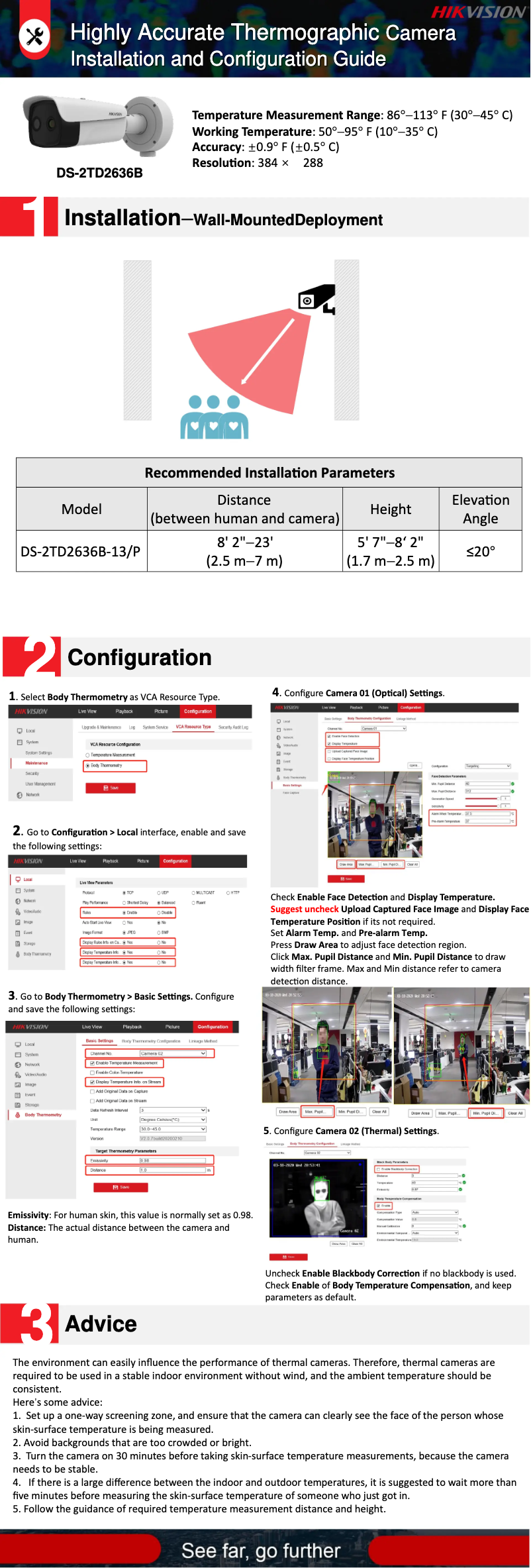Page 1 de la notice Manuel utilisateur Hikvision DS-2TD2636B-13/P