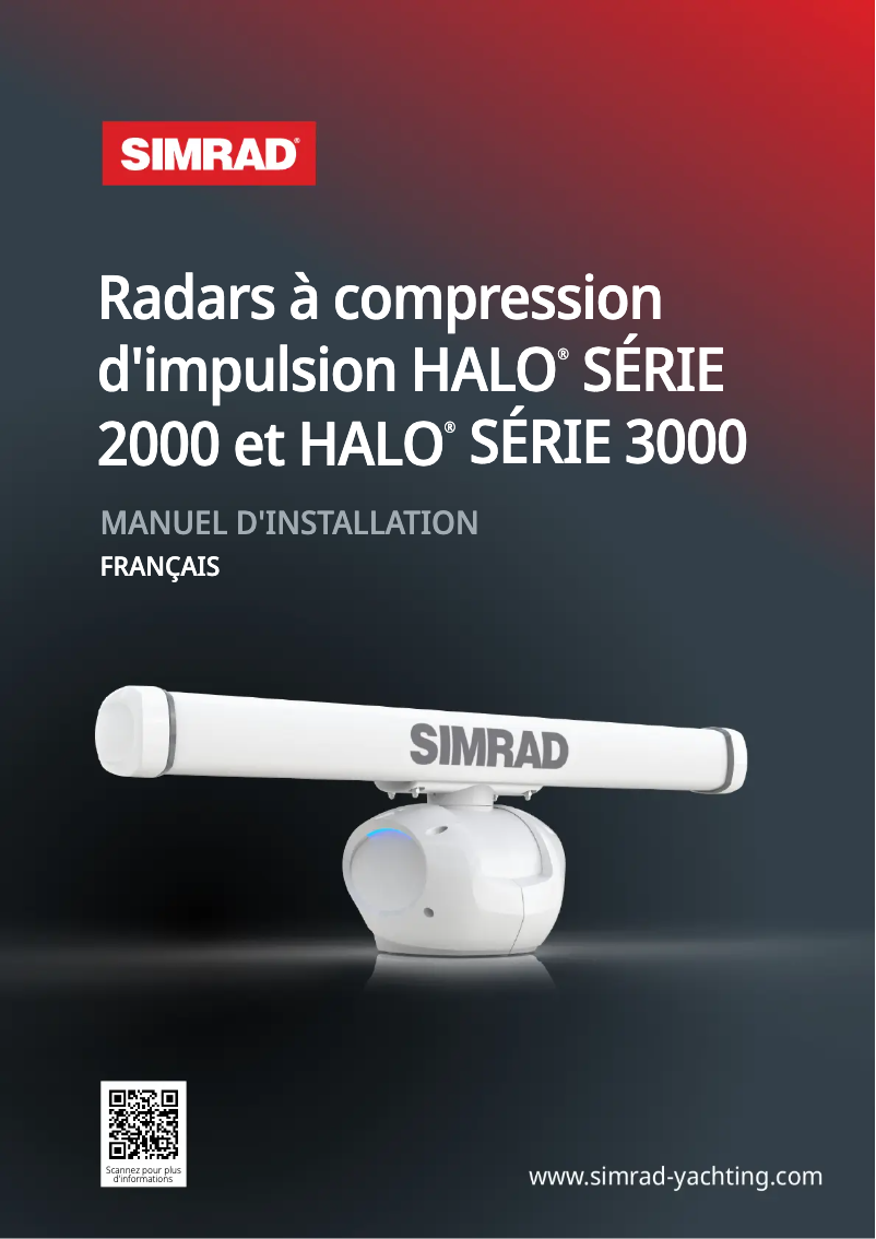 Page n°1 - Manuel utilisateur Simrad HALO 2000