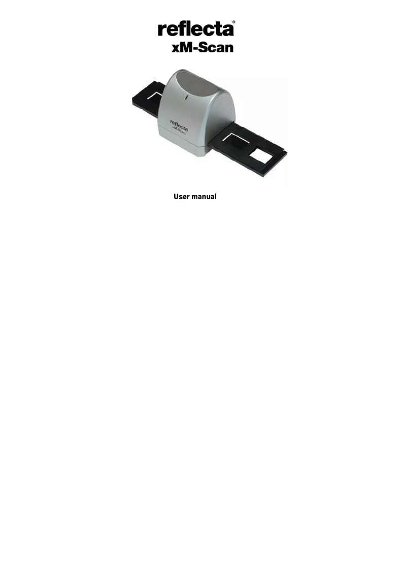 Page 1 de la notice Manuel utilisateur Reflecta xM-Scan