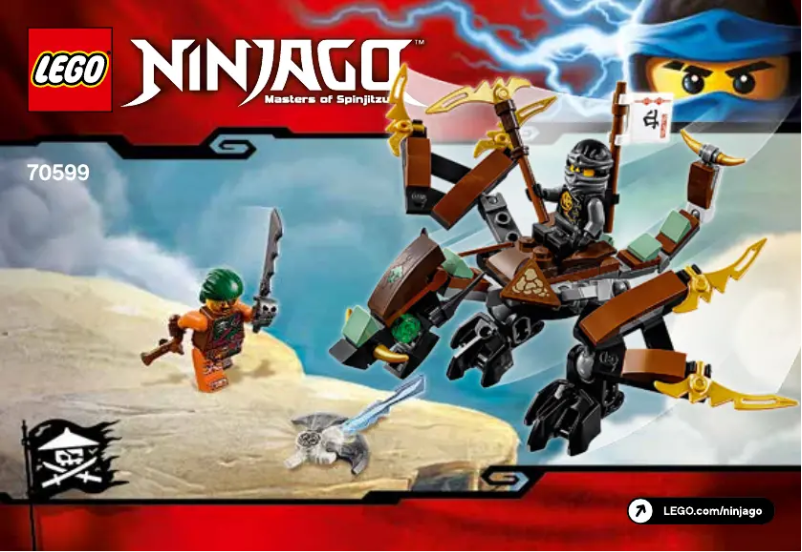 Page 1 de la notice Manuel utilisateur Lego Ninjago 70599