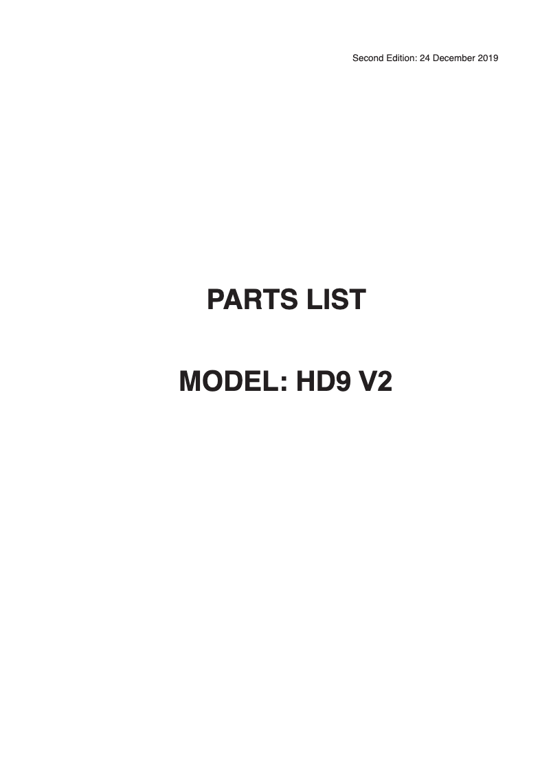 Page 1 de la notice Fiche technique Janome HD9 Professional