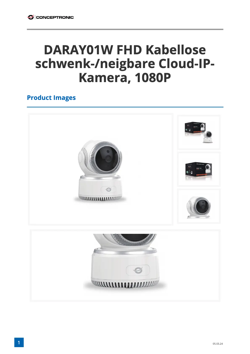 Image de la première page du manuel de l'appareil DARAY01W