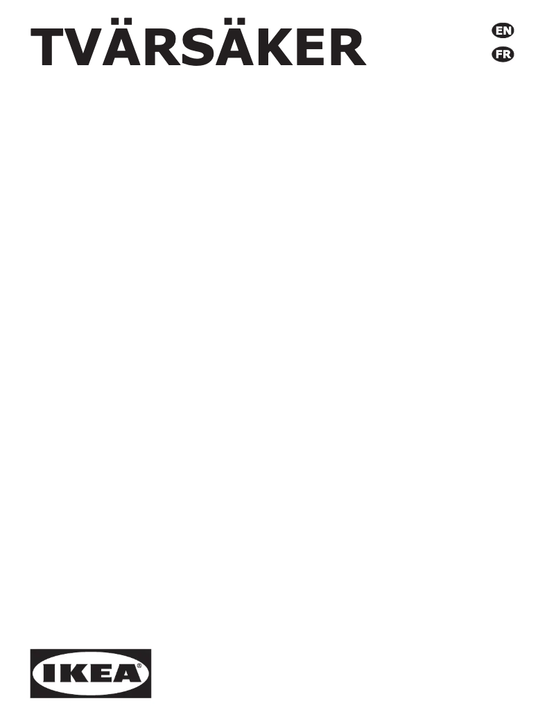 Imagen de la primera página del manual del dispositivo TVÄRSÄKER 804.621.72