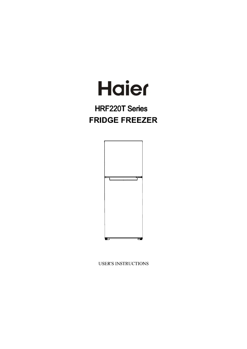 Page n°1 - Manuel utilisateur Haier HRF220TS3