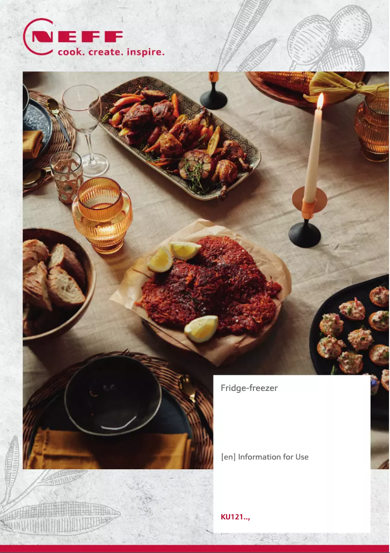 Page 1 de la notice Manuel utilisateur Neff KU1212FE0G