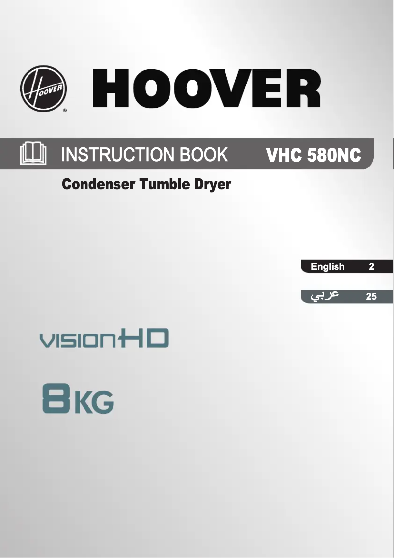 Page n°1 - Manuel utilisateur Hoover VHC 580NC-80