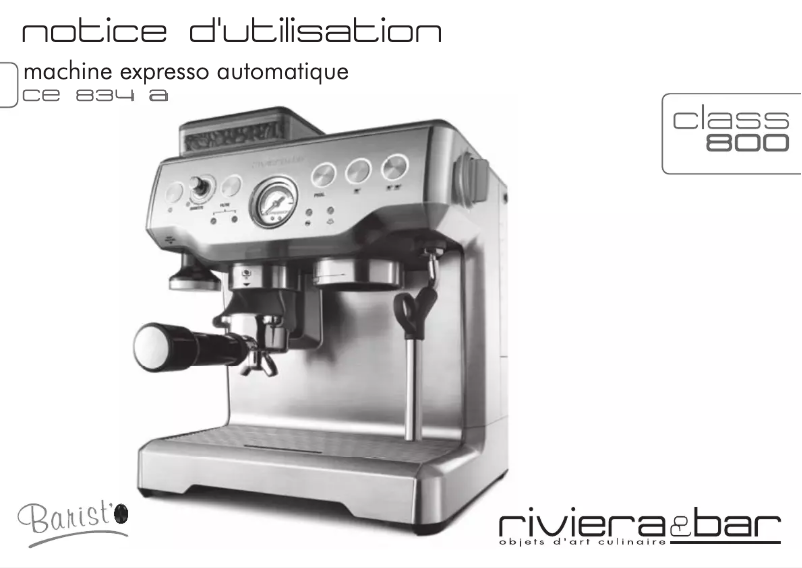 Image de la première page du manuel de l'appareil CE 834 A