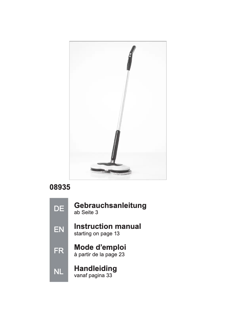 Página 1 del manual Manual de usuario Cleanmaxx 08935200225