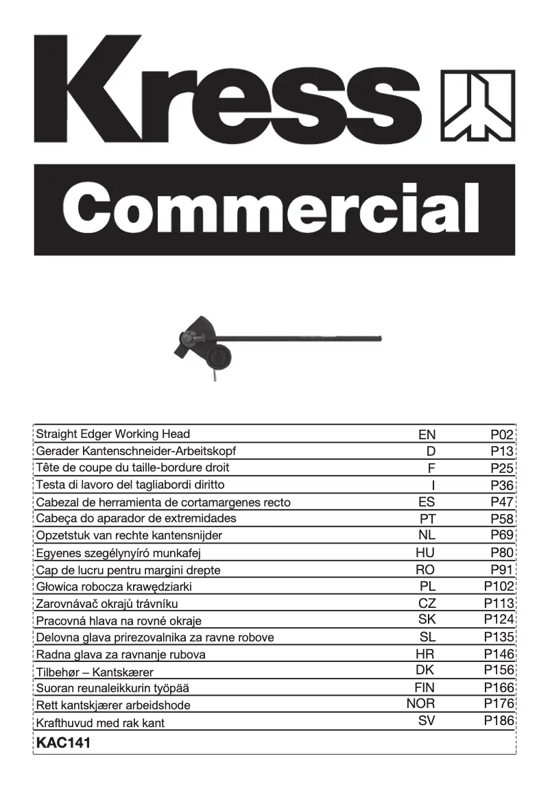 Page n°1 - Manuel utilisateur Kress KAC141