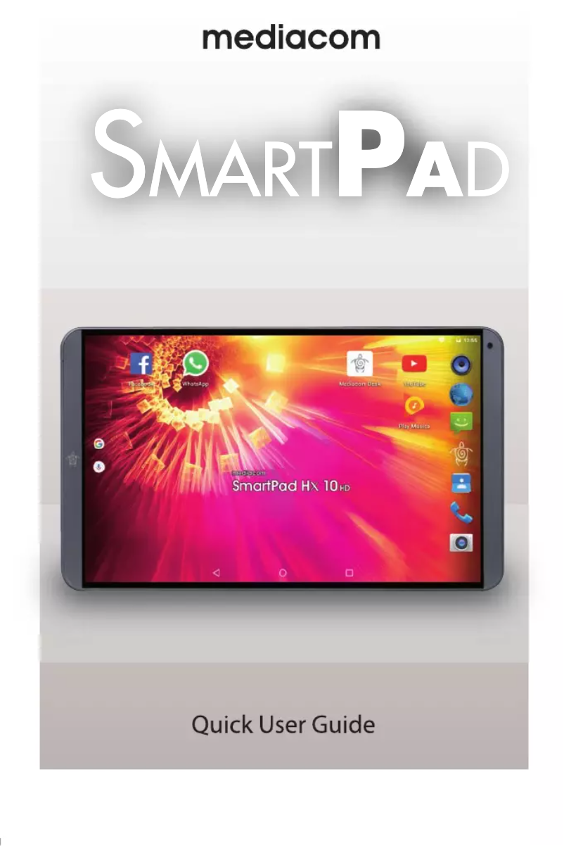 Page 1 de la notice Manuel utilisateur Mediacom SmartPad Hx 10 HD