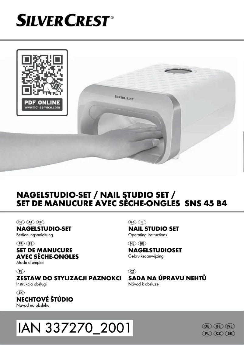 Page 1 de la notice Manuel utilisateur SilverCrest SNS 45 B4