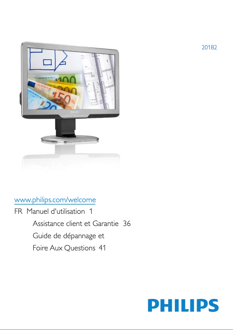 Image de la première page du manuel de l'appareil Brilliance 201B2CS