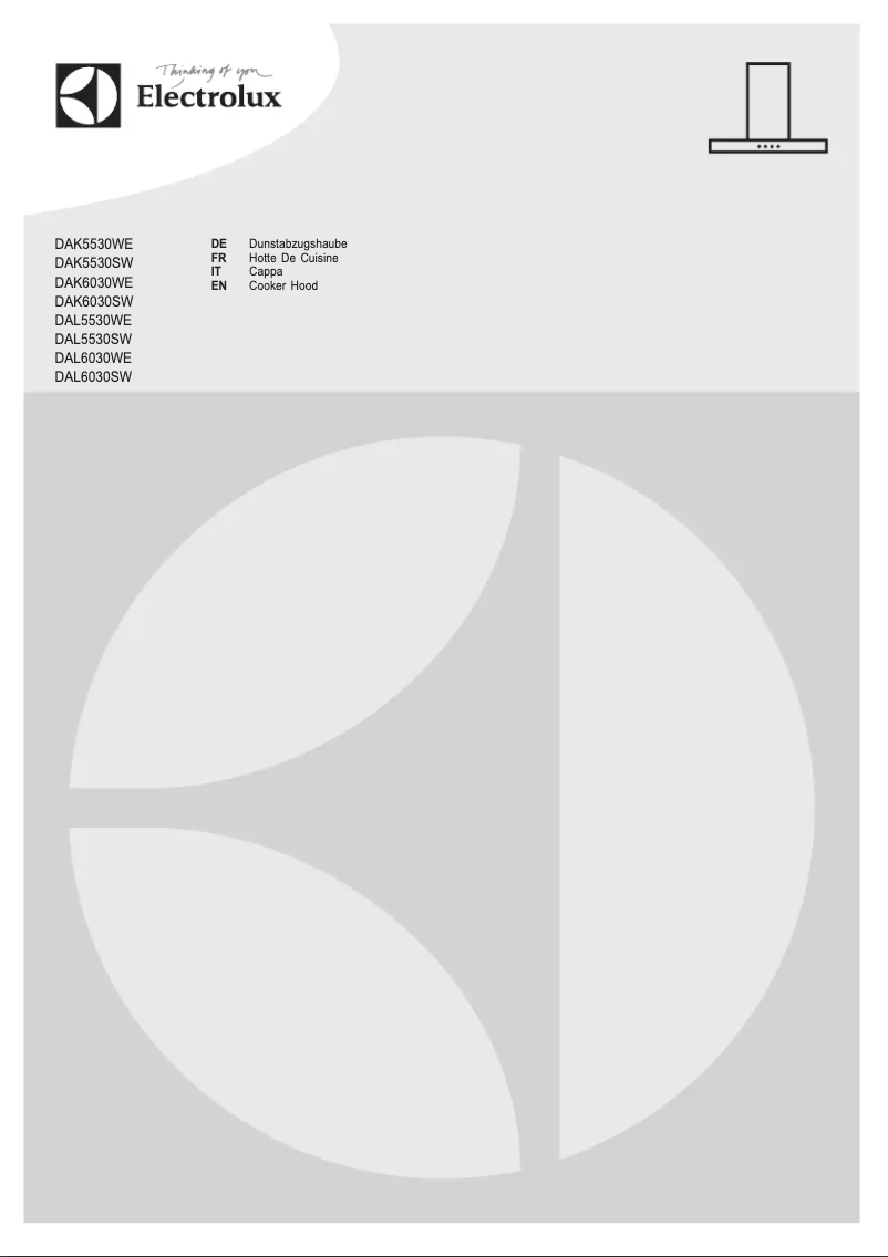 Page n°1 - Manuel utilisateur Electrolux DAL6030SW