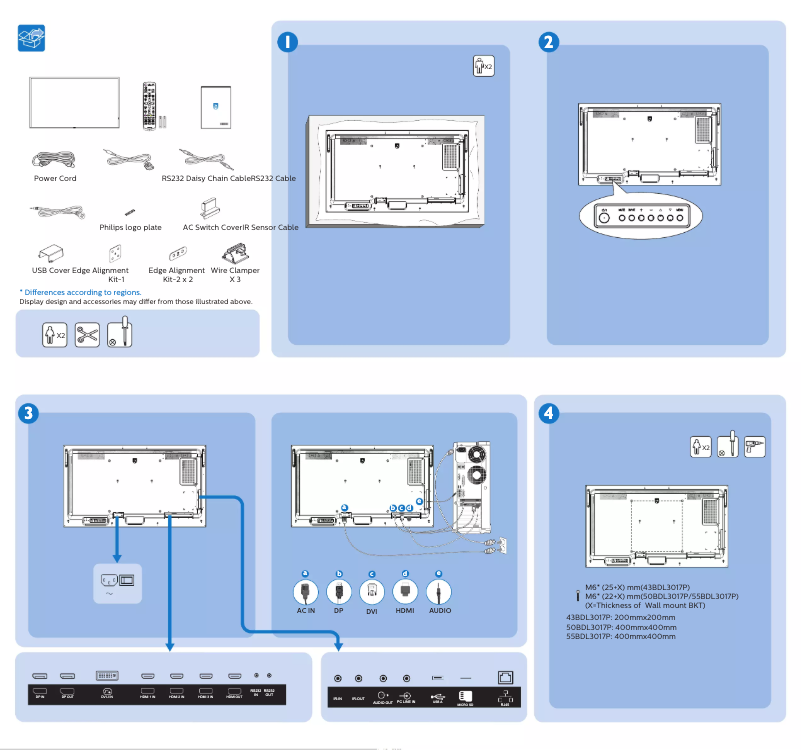 First page image of the manual for 50BDL3017P