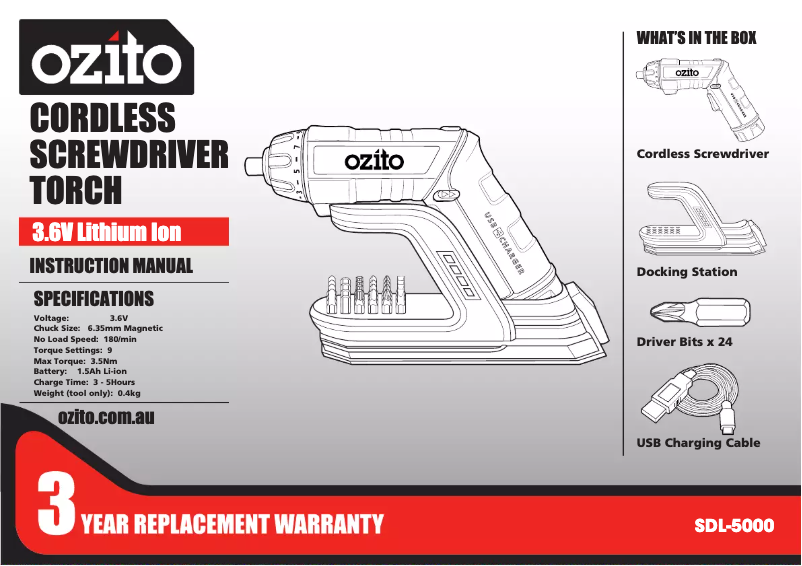 Image de la première page du manuel de l'appareil SDL-5000