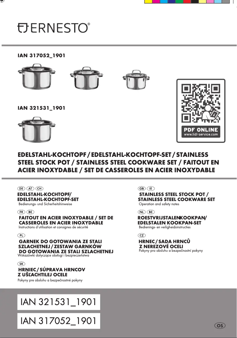 Page n°1 - Manuel utilisateur Ernesto HG05177