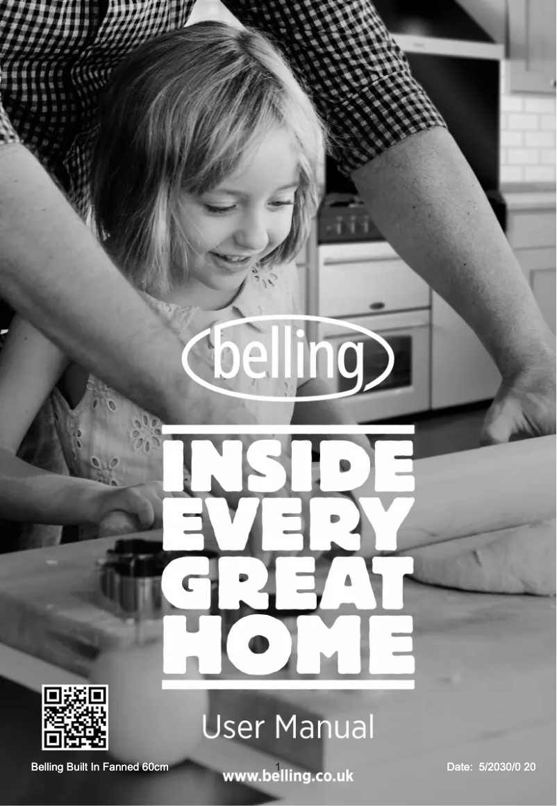 Page 1 de la notice Manuel utilisateur Belling BI602FP