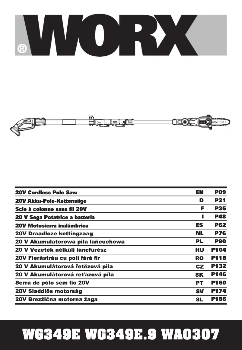 Page n°1 - Manuel utilisateur Worx WG349E.9