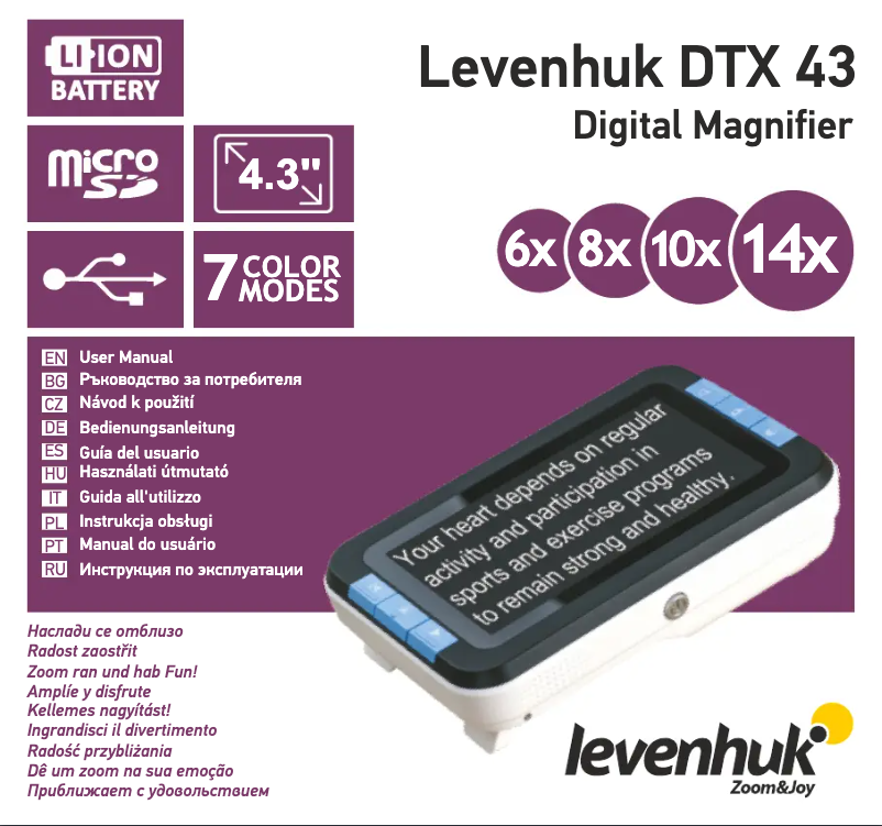 Page n°1 - Manuel utilisateur Levenhuk DTX 43