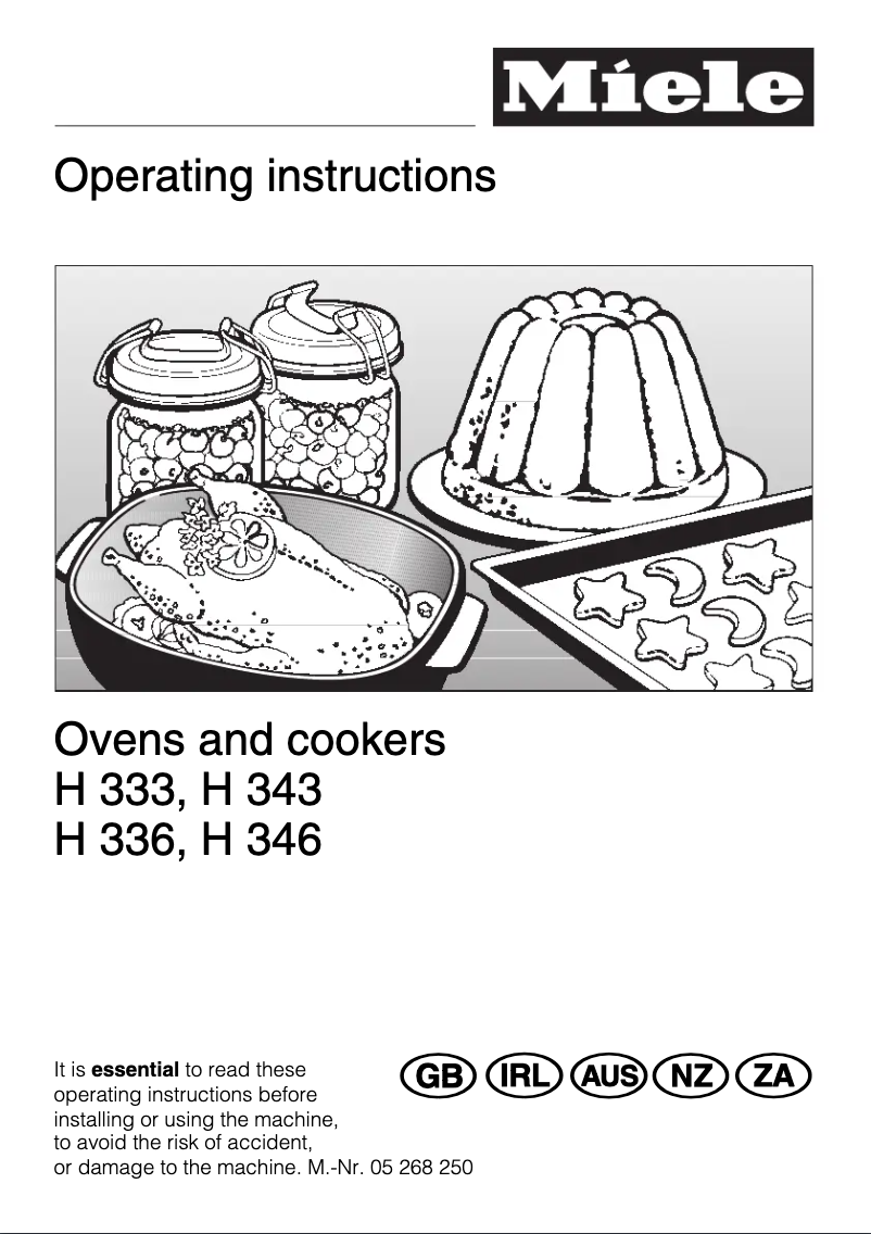 Page 1 de la notice Manuel utilisateur Miele H 343