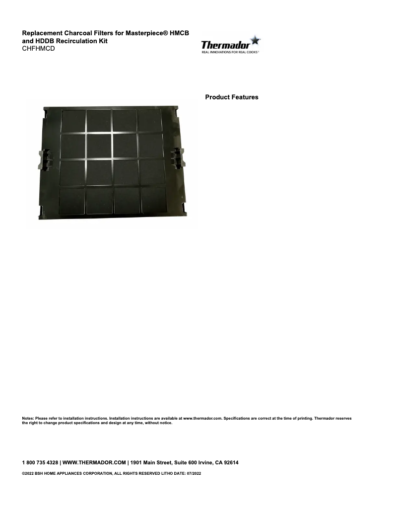 Image de la première page du manuel de l'appareil CHFHMCD