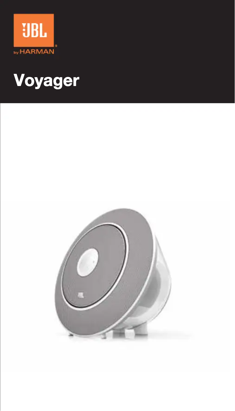 Page 1 de la notice Manuel utilisateur JBL Voyager