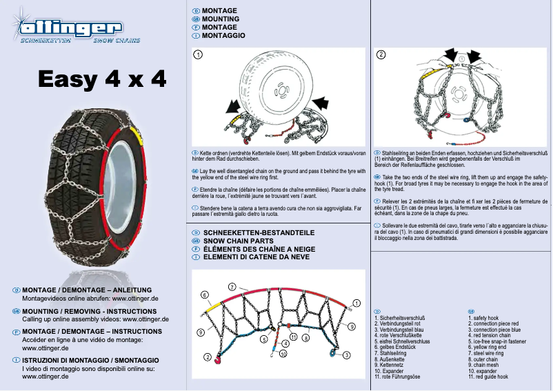 Page 1 de la notice Manuel utilisateur Ottinger Easy 4x4