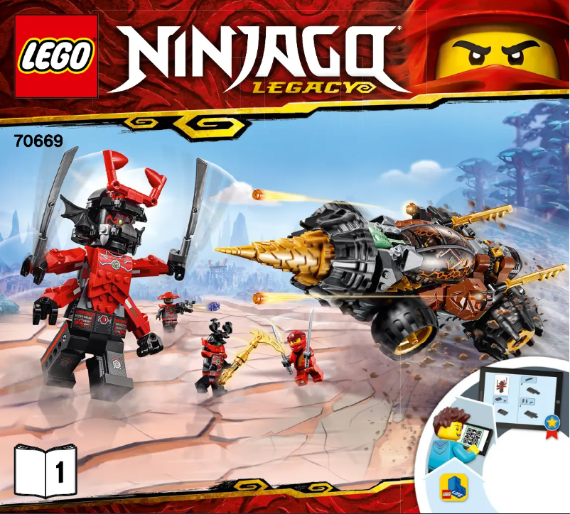 Page 1 de la notice Manuel utilisateur Lego Ninjago 70669
