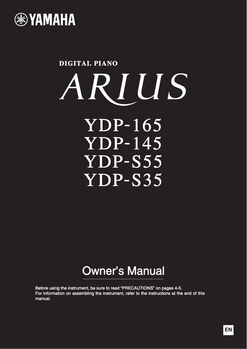 Page n°1 - Manuel utilisateur Yamaha Arius YDP-145