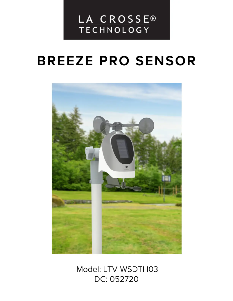 Page n°1 - Manuel utilisateur La Crosse Technology LTV-WSDTH03