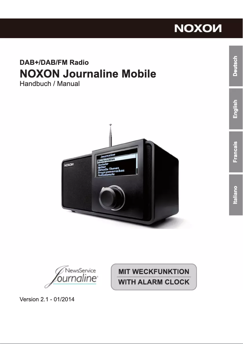 Imagen de la primera página del manual del dispositivo Journaline Mobile