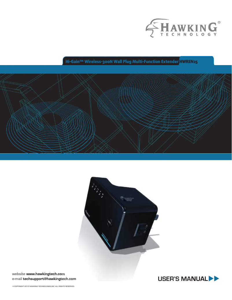 Imagen de la primera página del manual del dispositivo Hi-Gain HWREN25