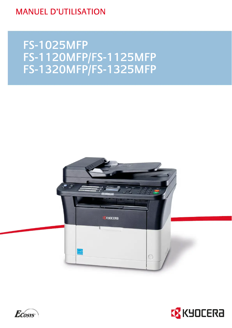 Página 1 del manual Manual de usuario Kyocera FS-1125MFP