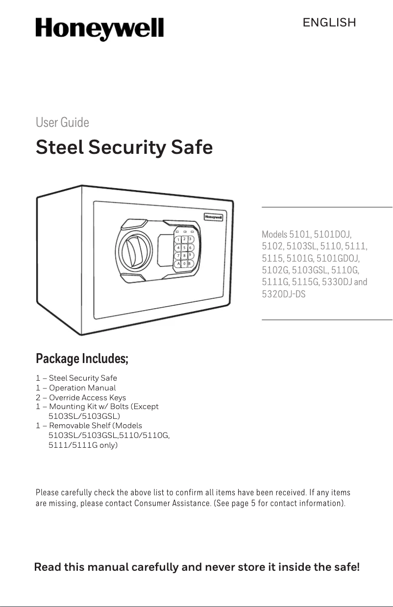 Imagen de la primera página del manual del dispositivo 5110