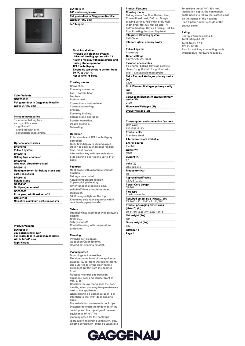 Image de la première page du manuel de l'appareil BOP250611