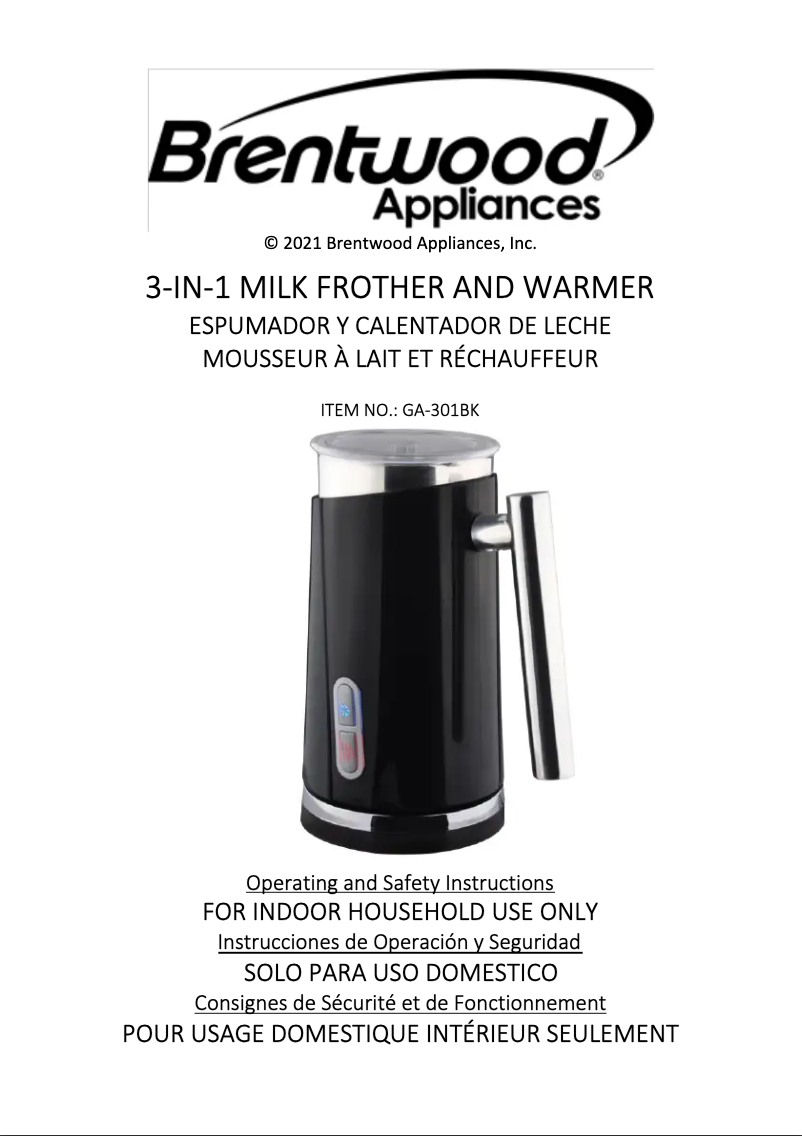 Image de la première page du manuel de l'appareil GA-301BK